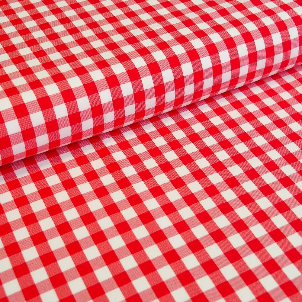 Teflonová látka Kanafas - červený