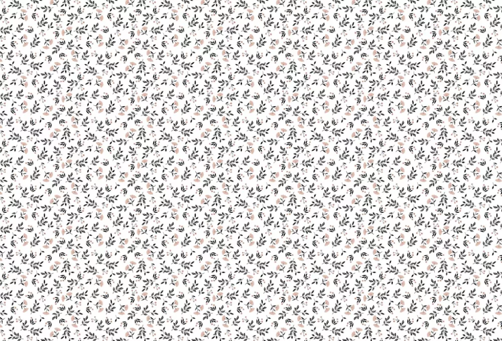 Bavlněné povlečení HERBARIUM bílo / starorůžové - 140/200 + 70/90