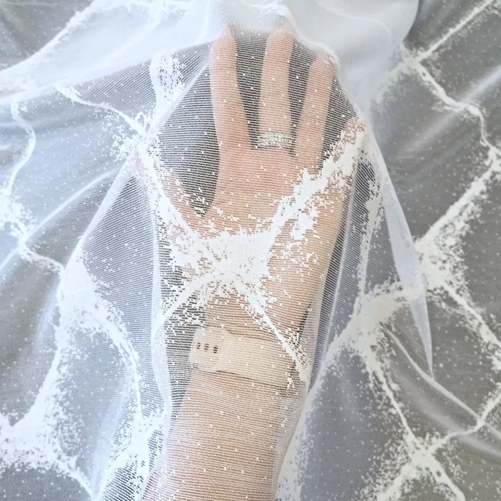 Žakárová záclona metráž Dafne - výška 280cm