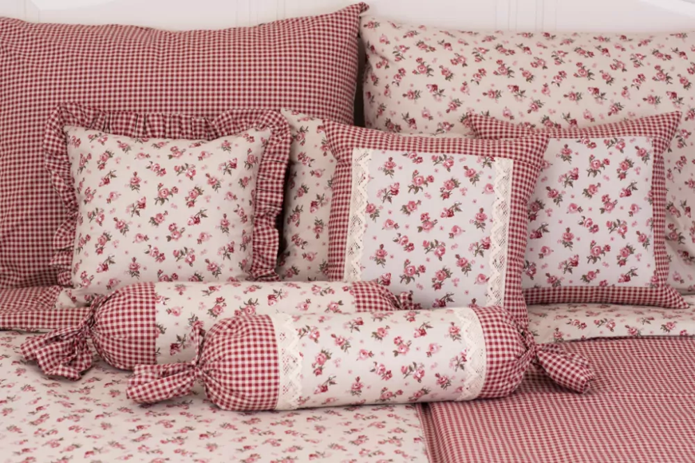 Bavlněný povlak kanýr MANON/PEPITO bordó - 40/40