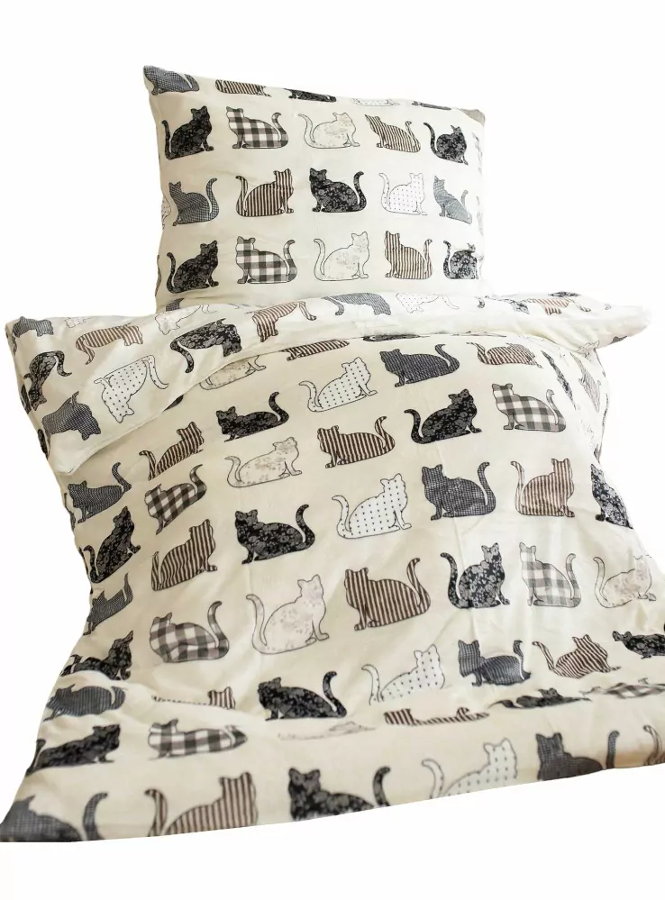 Povlečení mikroflanel Kočky -  140/200 + 70/90