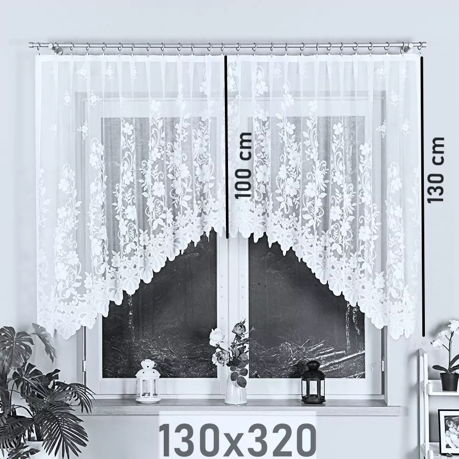 Kusová záclona Ludvika - 160x310 cm
