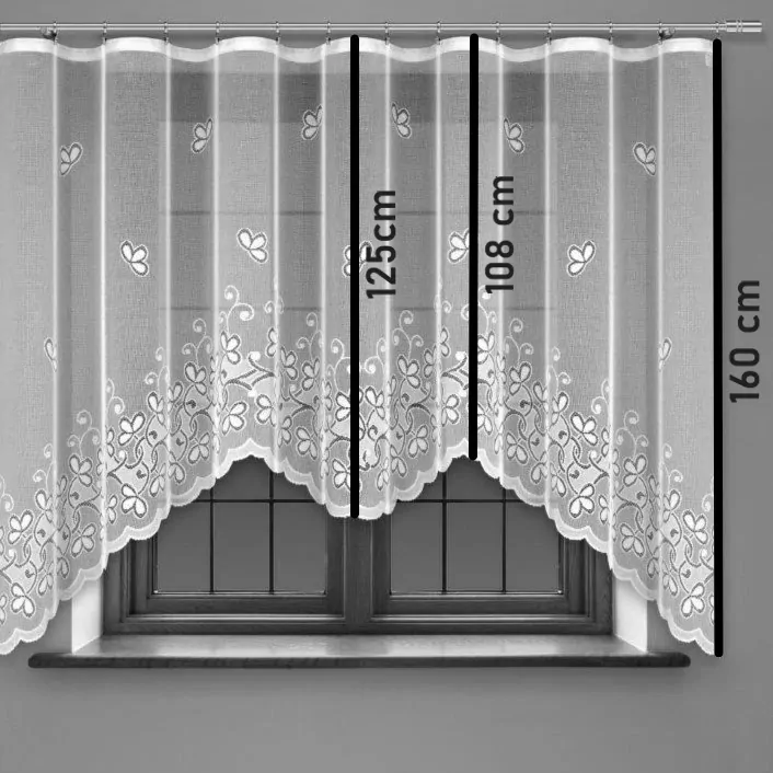Kusová záclona Alrika - 160 x 300 cm