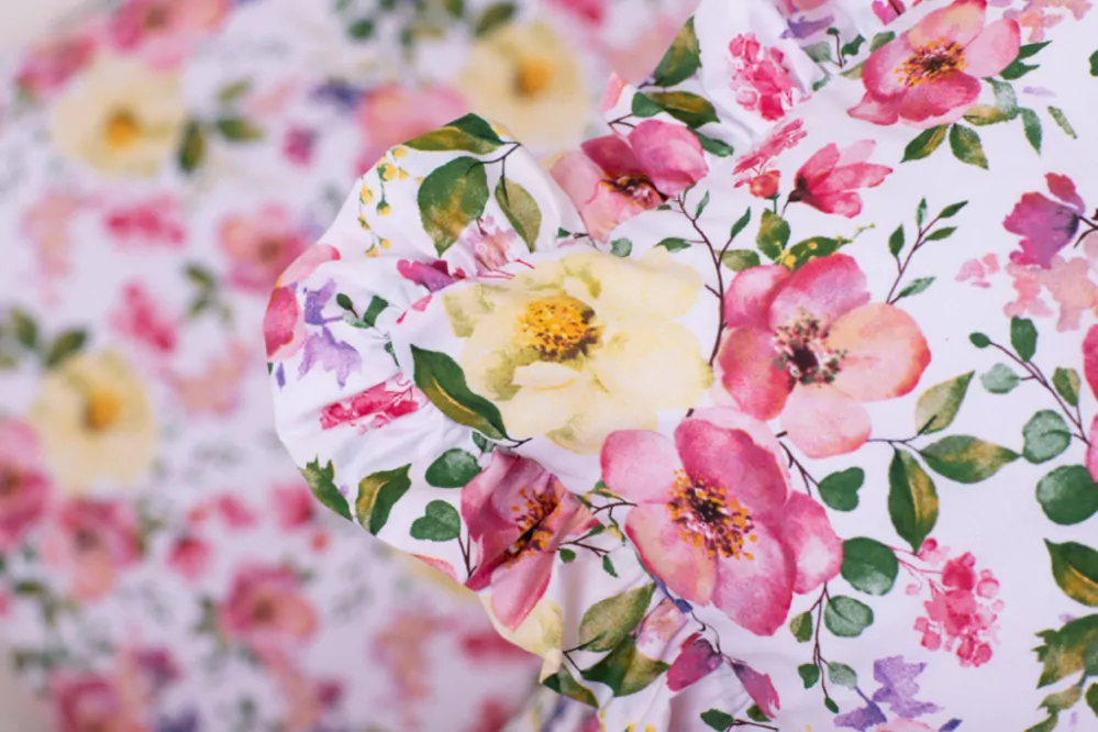 Bavlněný povlak kanýr ČAJOVÁ RŮŽE - 40/40