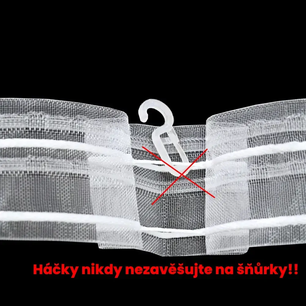 Řasící stuha tužková Z5 - řasení 1:2