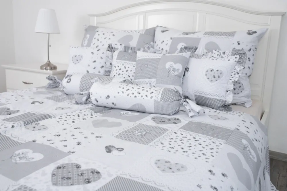 Bavlněné povlečení PATCHWORK DOVE - 220/200 + 2ks 70/90