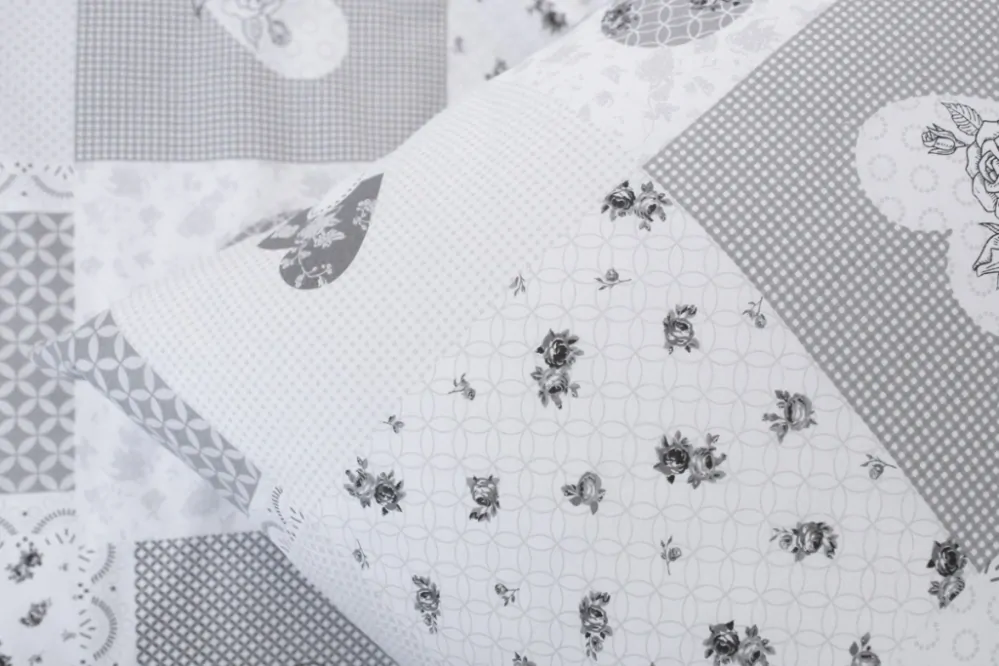 Přehoz, letní deka PATCHWORK DOVE - 240/200 cm