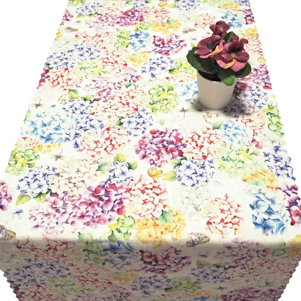 Ubrusová šála teflon v metráži - Hortenzie