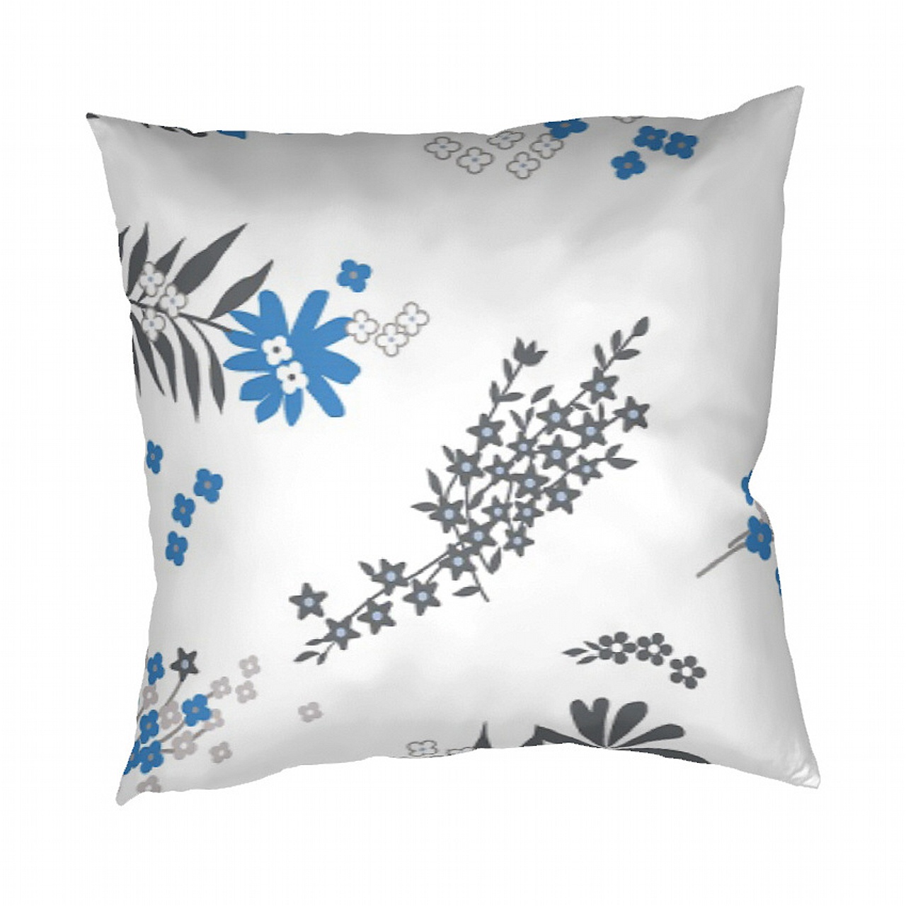 Povlak krep Agáta denim na bílém - 40/40