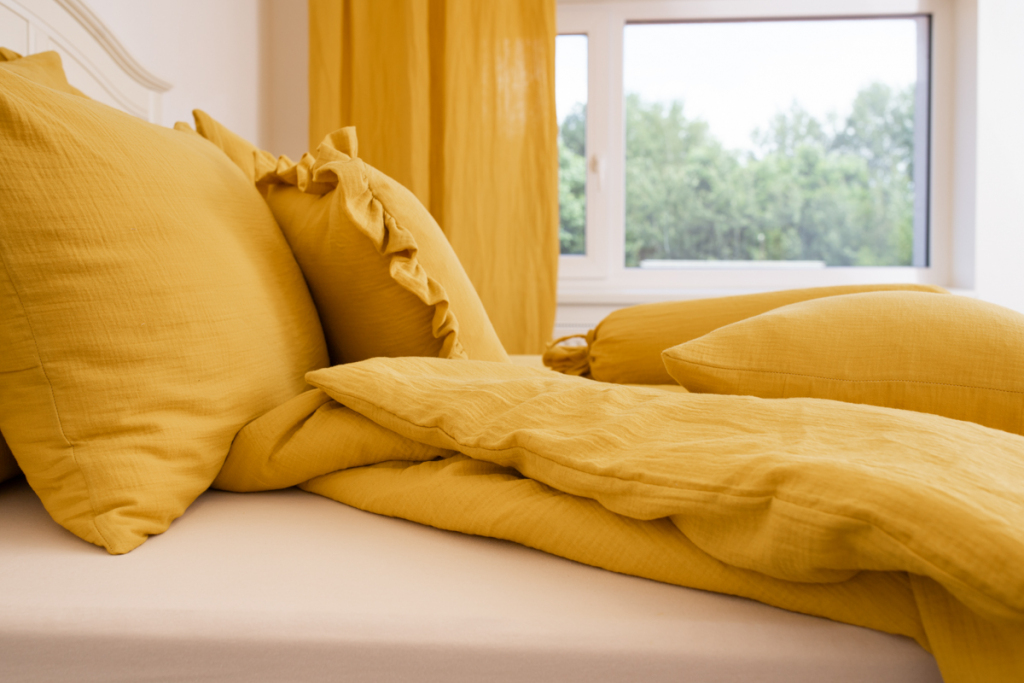 Mušelínové povlečení do postýlky NAVY - 135/90 + 40/60