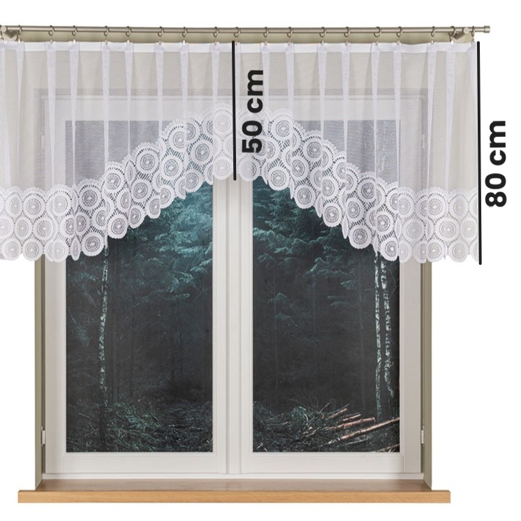 Kusová žakárová záclona Malvína - 80 x 310 cm