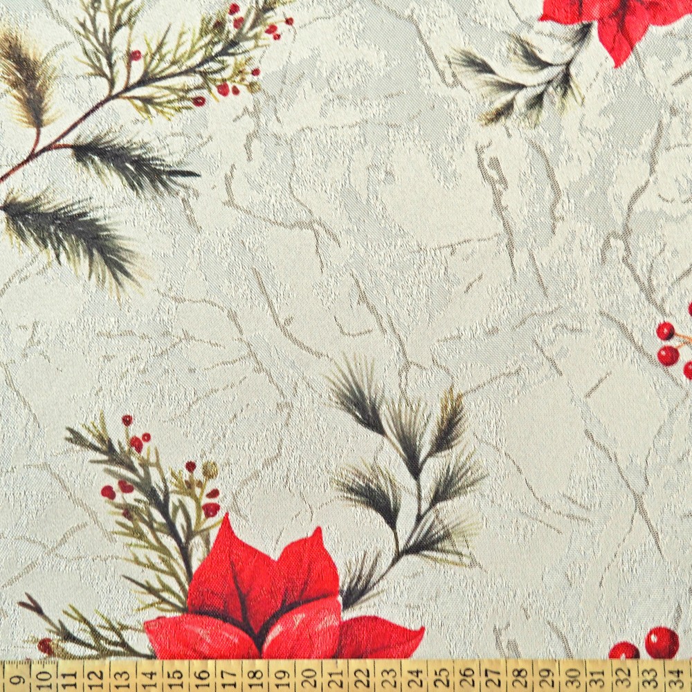 Vánoční běhoun v metráži - Štědrovečerní květy