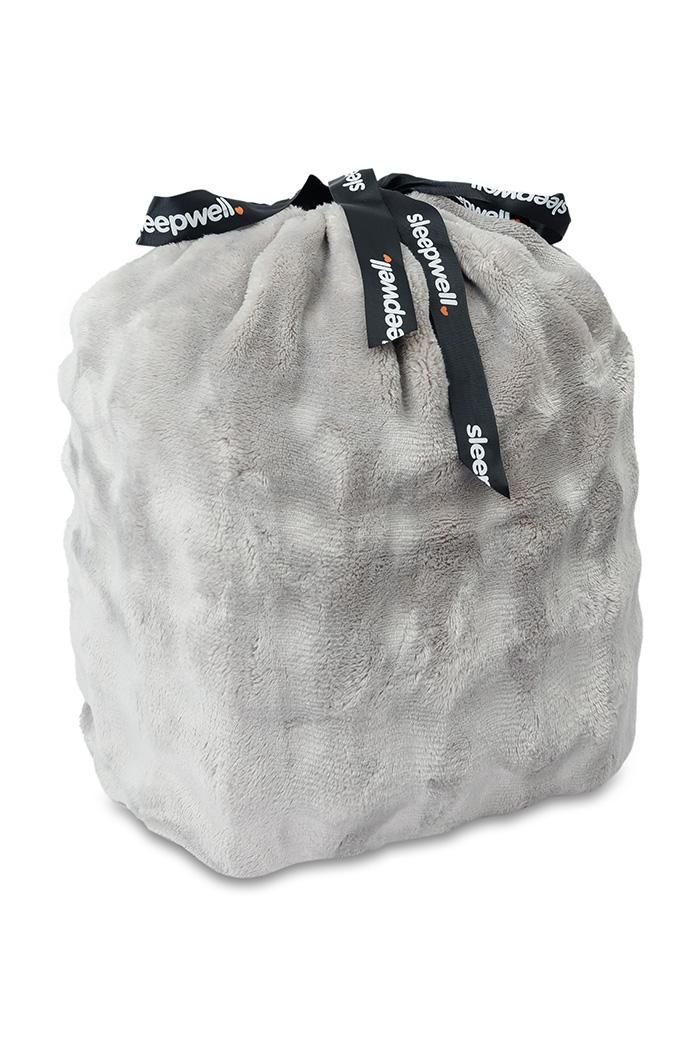 Povlečení mikroflanel/mikroplyš STELLA OBLÁČKY šedé - 70x90 cm + 140x200 cm