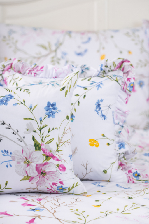 Povlak krep prošitý s krajkou LOUKA - 40/40