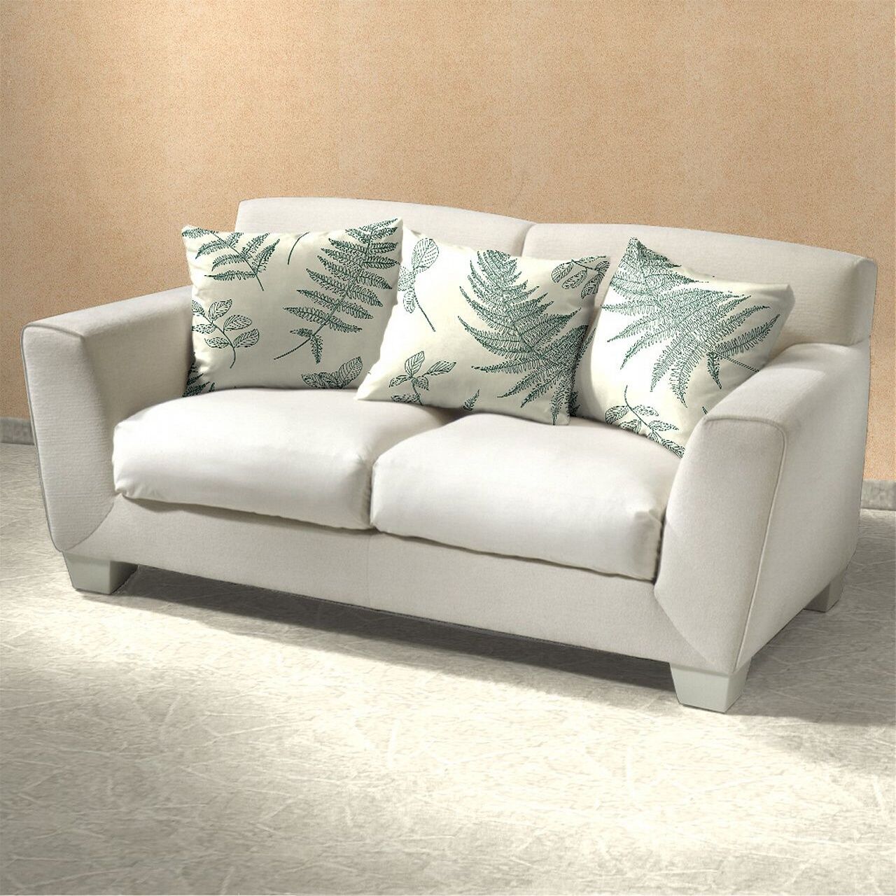 Povlak flanel Kapradí banán  - 40x50 cm