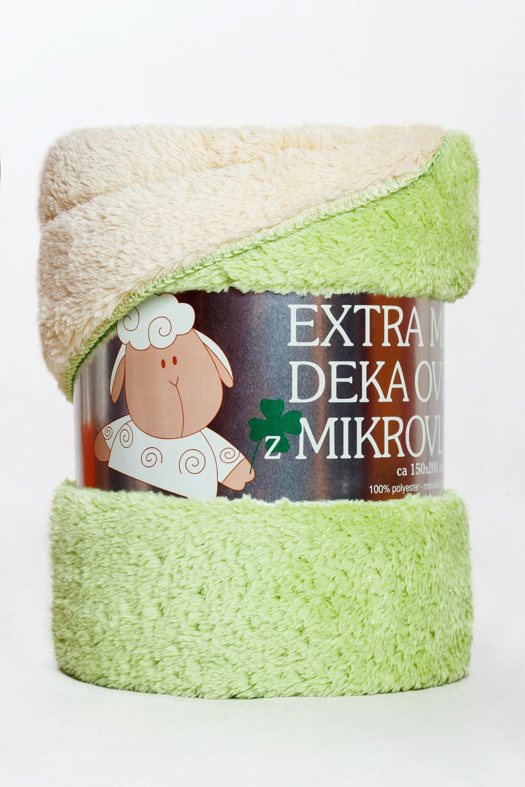 Deka OVEČKA®  150/200 cm - PISTÁCIOVÁ