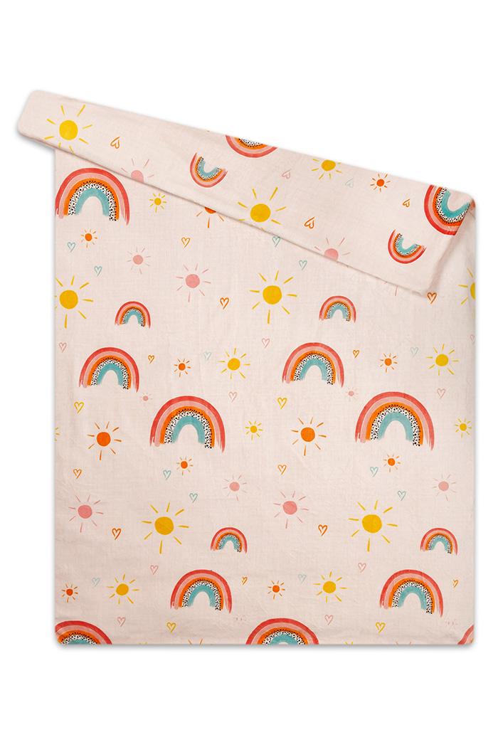 Povlečení mikroflanel DUHA - 70x90 + 140x200 cm