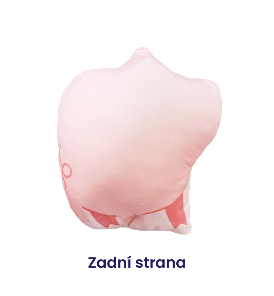 Dětský polštářek polyester - Prasátko - 30x35 cm