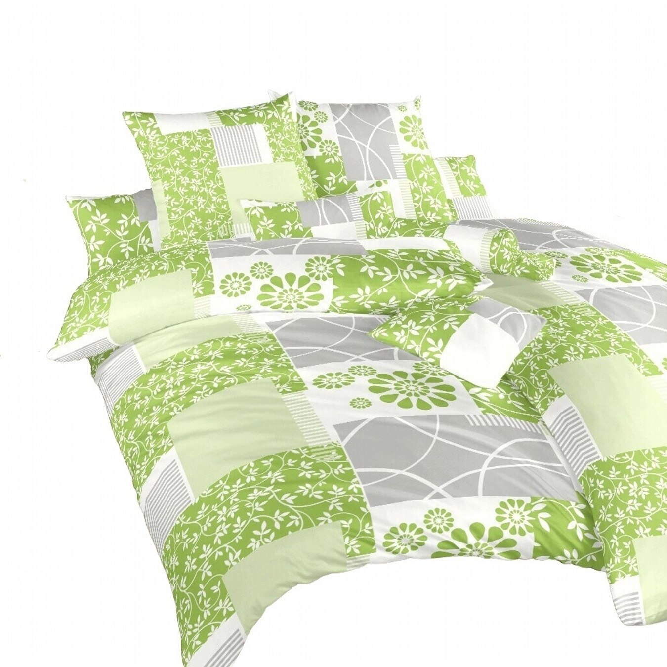 Povlečení bavlna Bluemoon zelený - 140/200 + 70/90