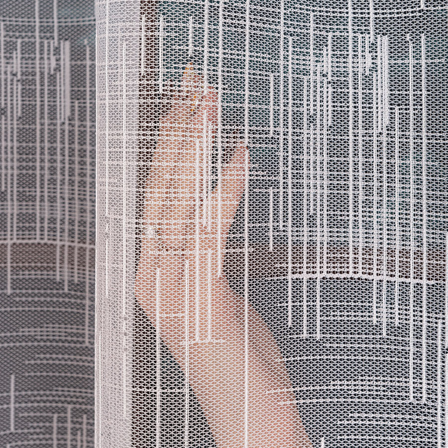 Kusová žakárová záclona LÍDA