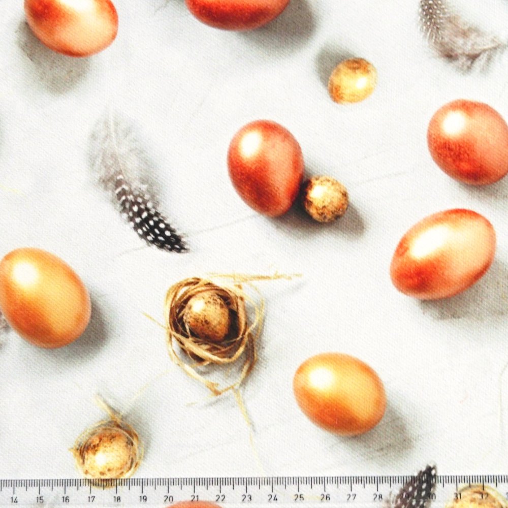 Velikonoční ubrusy a běhouny SOFT - Vajíčka zlatá