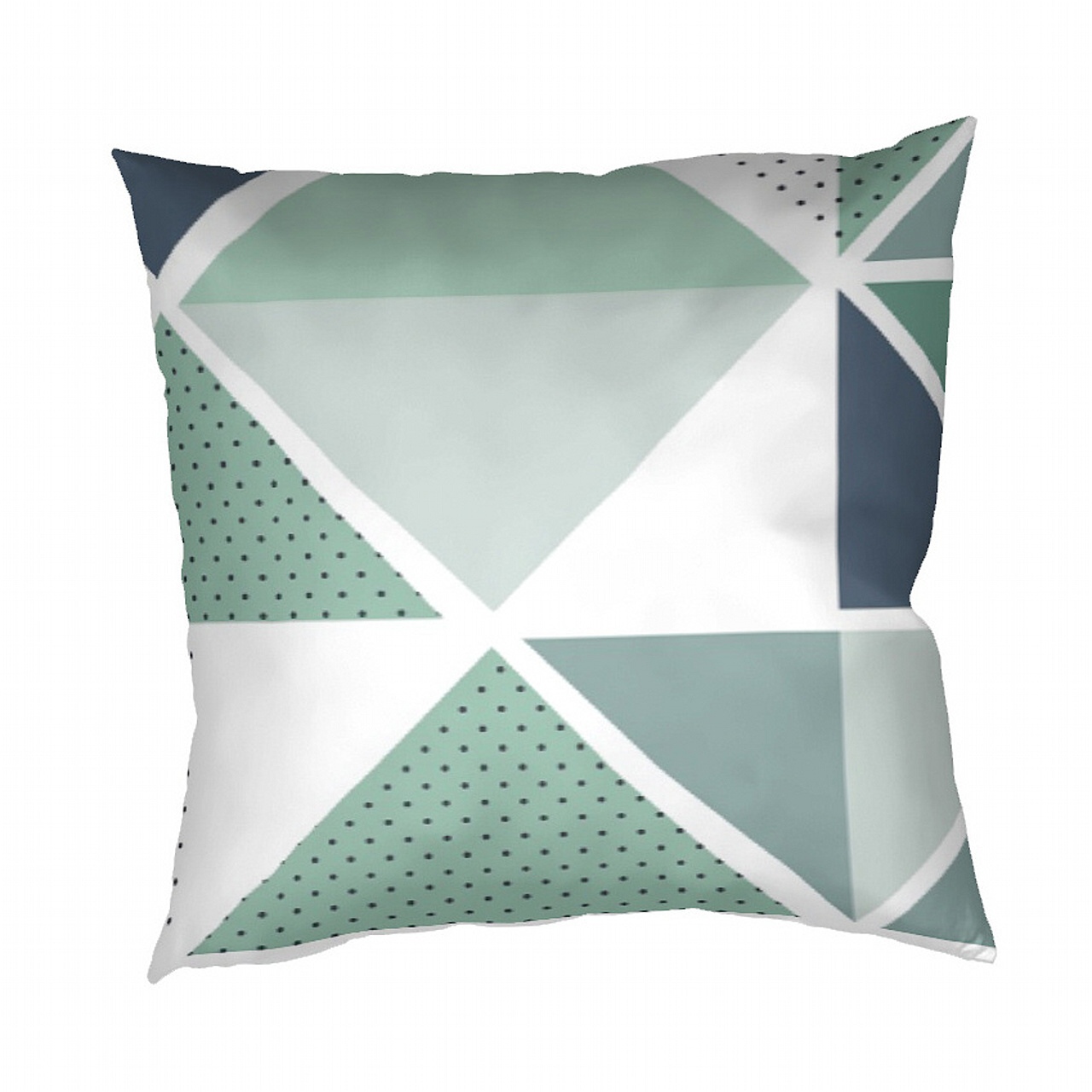 Povlak bavlna Pyramidy mentol - 40/50