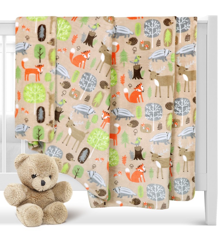 Dětská deka Ella 100x150 cm - Zvířátka v lese
