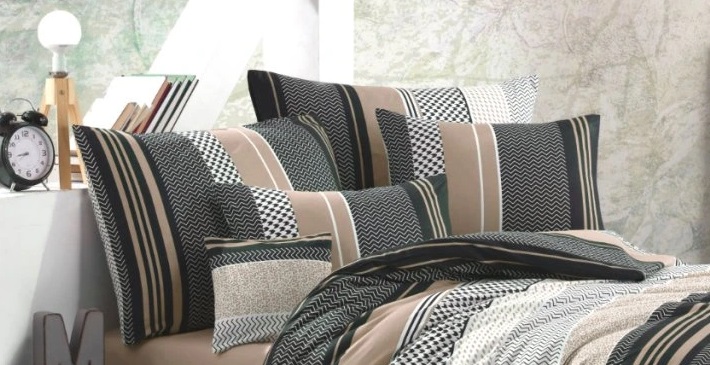 Povlečení bavlna SORENTO beige - 220x220 + 2ks 70x90