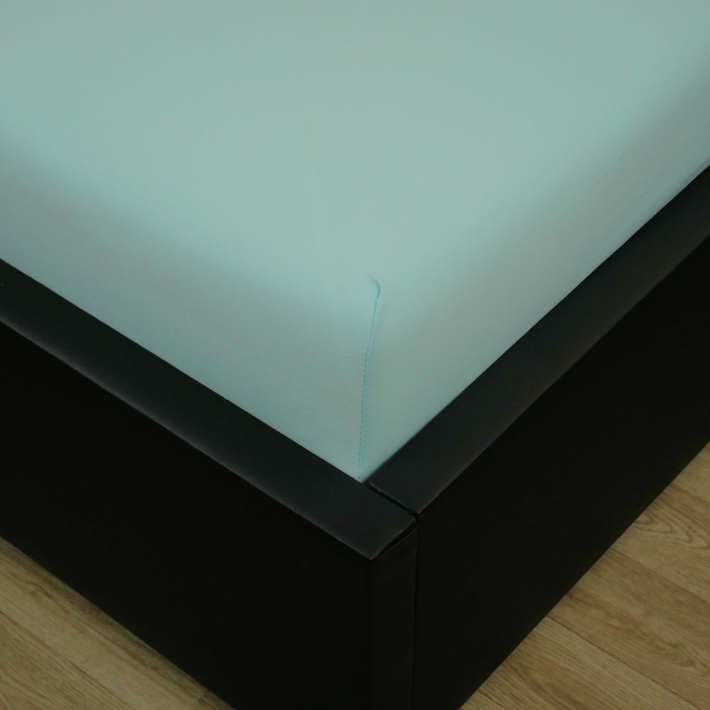 Jersey napínací prostěradlo s lycrou 180x200x25cm - mentolové