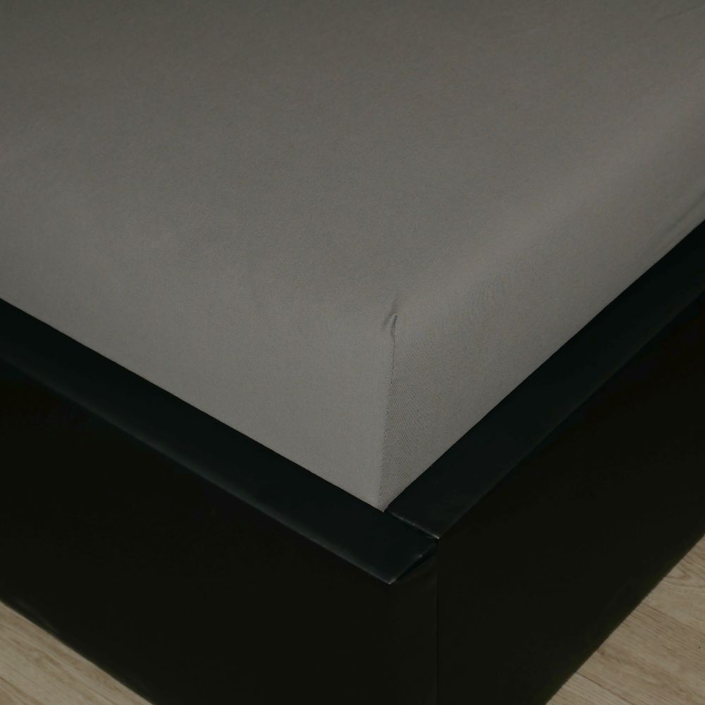Jersey napínací prostěradlo s lycrou 90x200x25cm - tmavě šedé