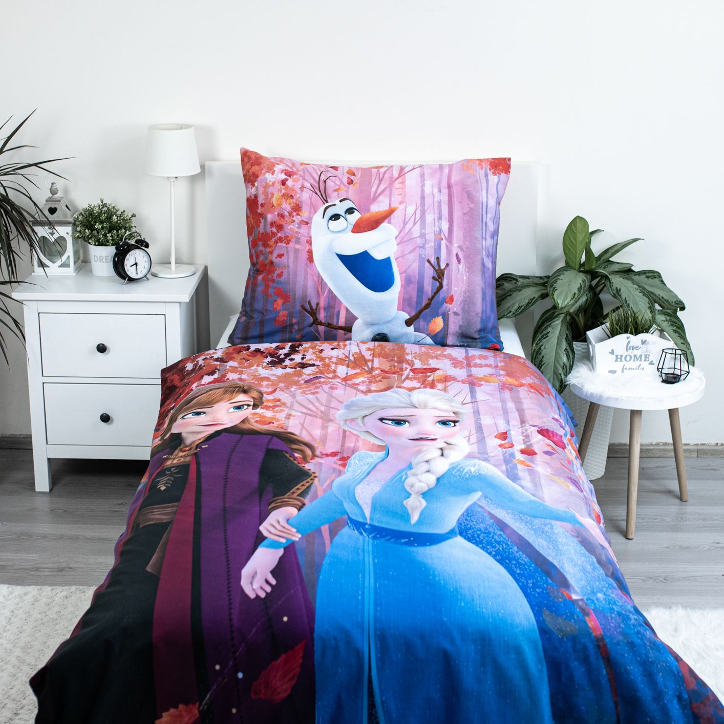 Povlečení Frozen 2 sister purple - 140x200, 70x90 cm