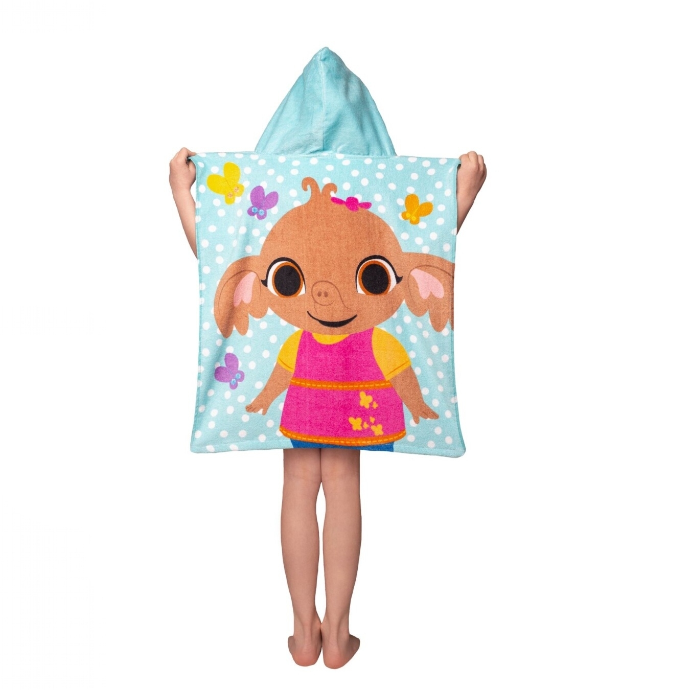 Plážová osuška s kapucí pončo Králíček Bing I. - 50 x 115cm