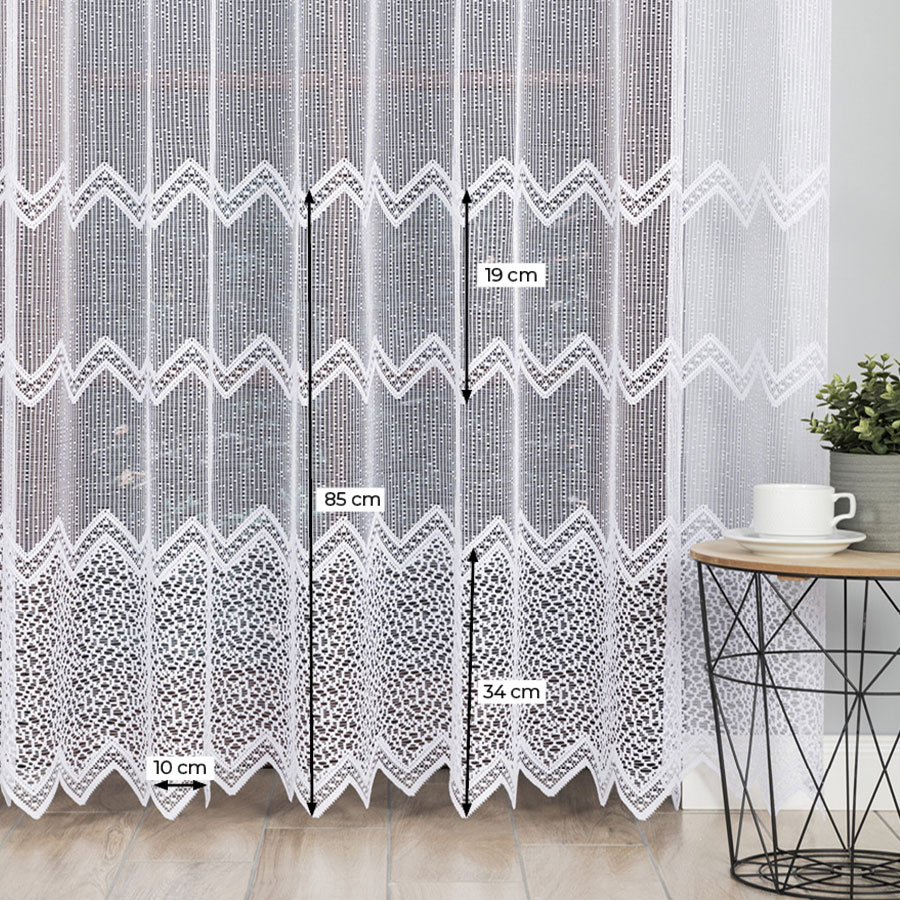 Metrážová záclona žakár ANDREA - výška 175 cm