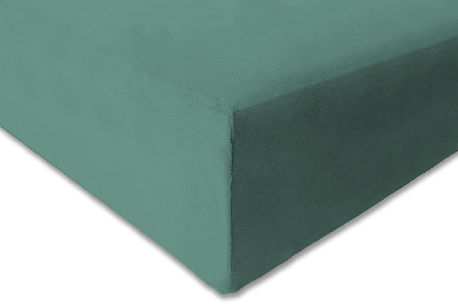 Prostěradlo mikroflanel LESNÍ ZELENÁ - 90x200 cm