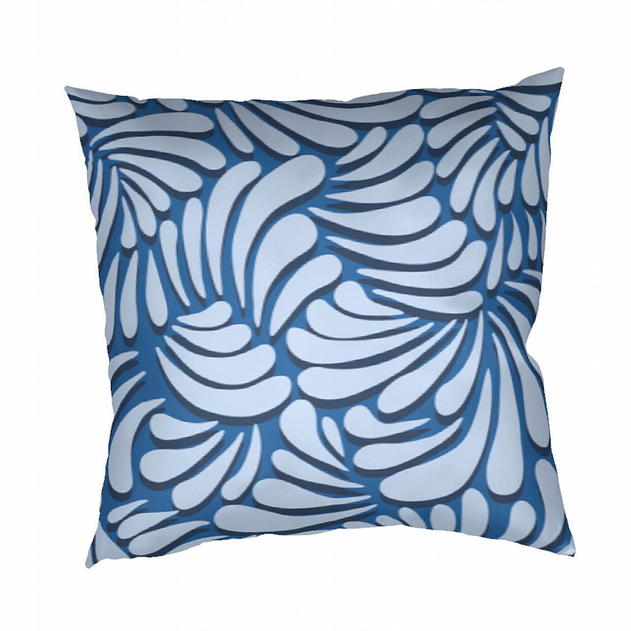 Povlak bavlna ILUZE 2 světle modrá 40x40 cm