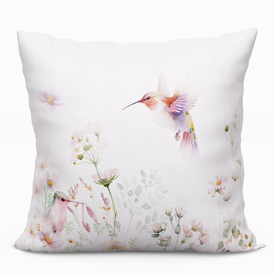 Povlak na polštářek KOLIBŘÍCI 40x40 cm