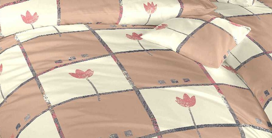 Metráž bavlna TULIPÁN světle hnědý