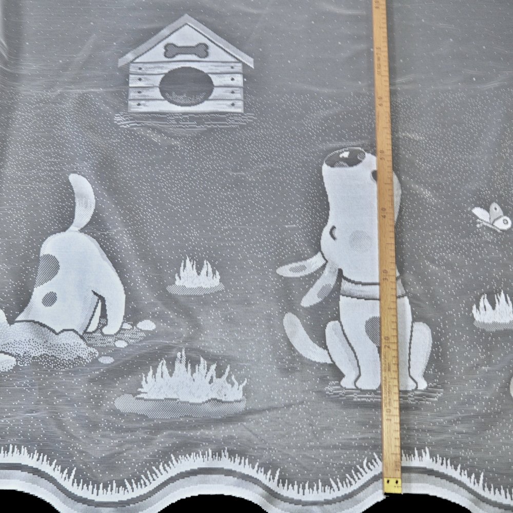 Žakárová kusová záclona Hafík