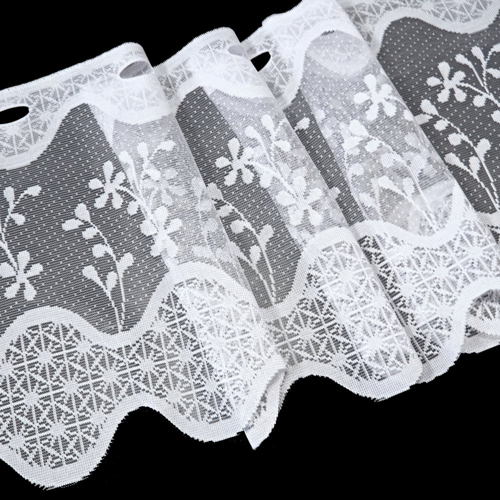 Vitrážová záclona metrážová Lorin - výška 80 cm