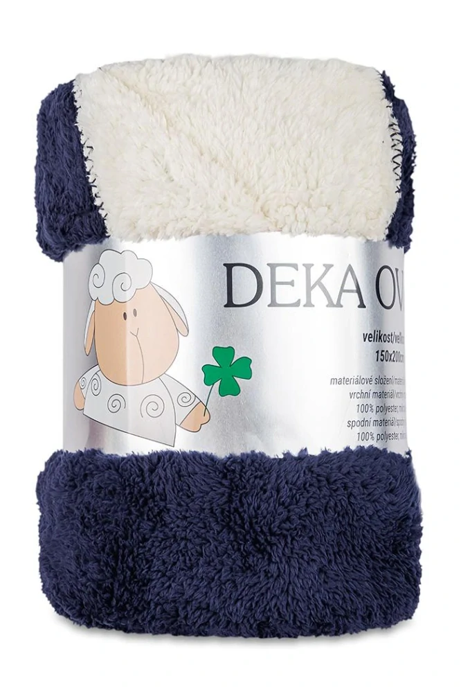Deka OVEČKA® 150x200 cm - NÁMOŘNICKÁ MODRÁ