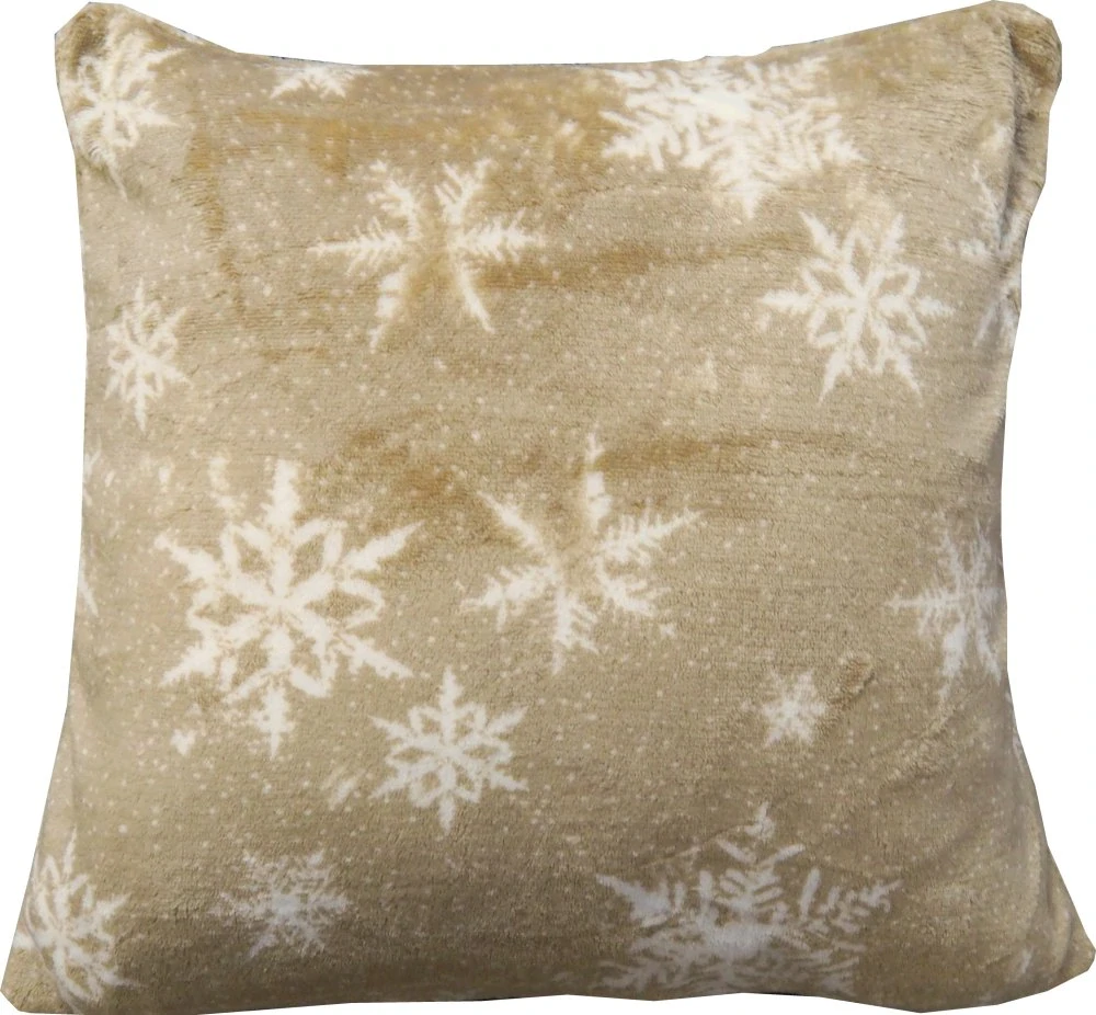 Povlak mikroflanel SNĚHOVÁ VLOČKA - 40 x 40 cm