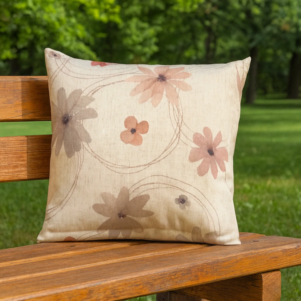 Povlak na polštářek LINO Květiny 25368 - 50x50 cm