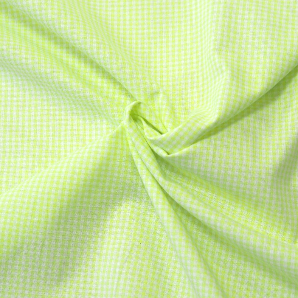 Látka Kanafas jarně zelená - 0,2cm káro