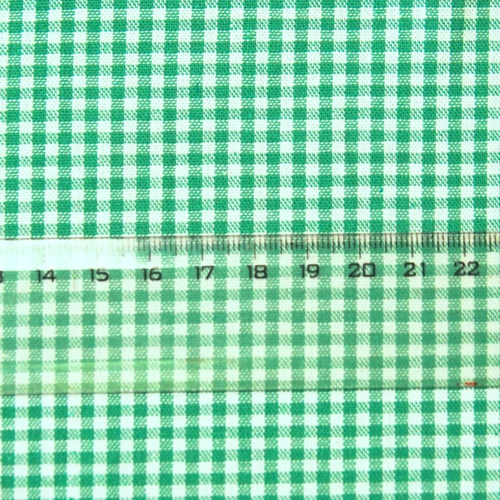 Látka Kanafas zelená - 0,2cm káro