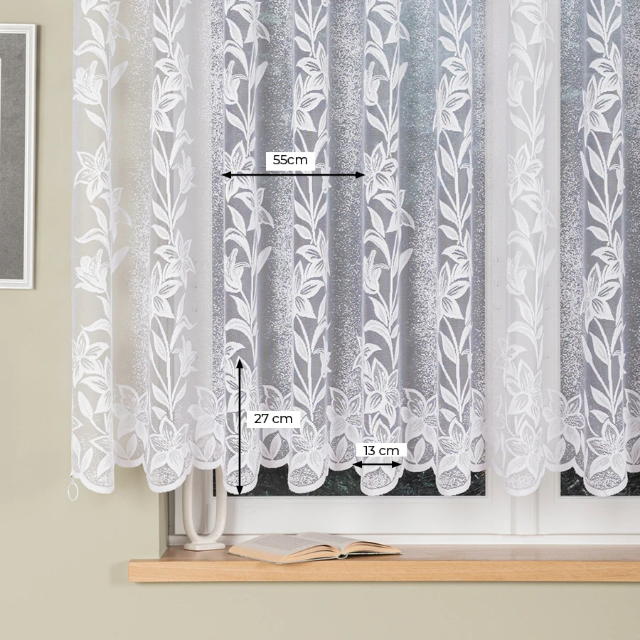 Žakárová záclona metráž VILMA výška 175cm