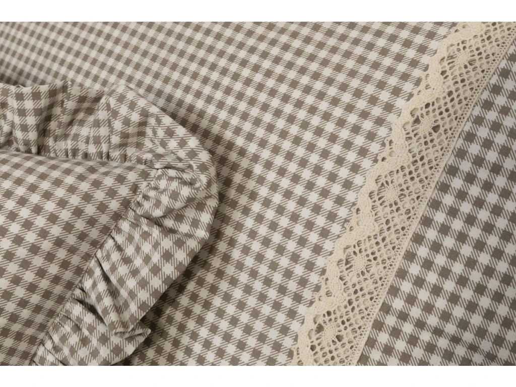 Bavlněné povlečení PEPITO KOSTIČKA s krajkou