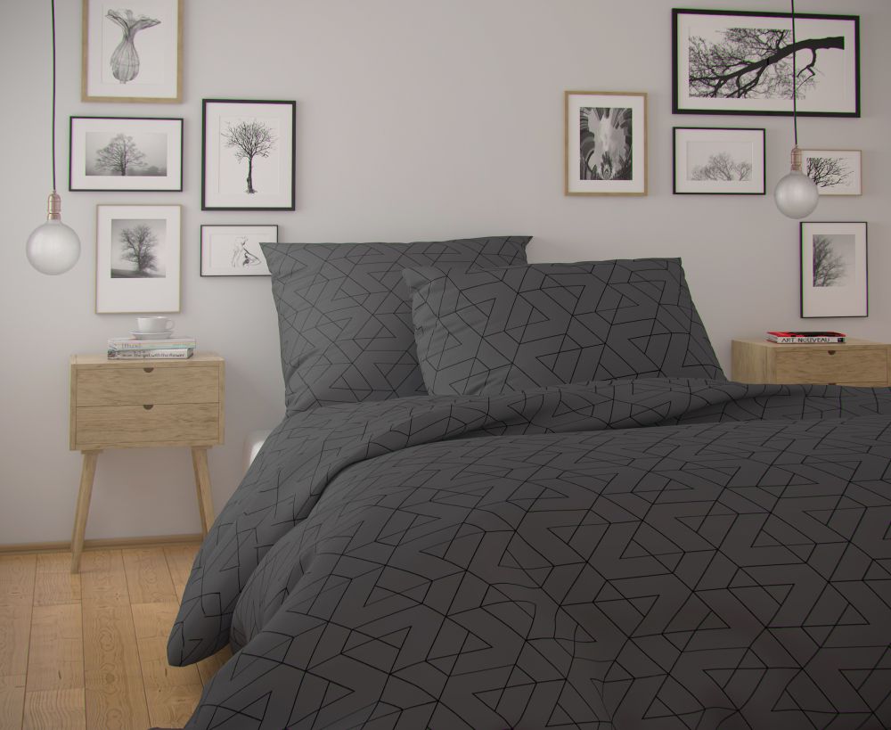 Bavlněné povlečení NORDIC COLLECTION FRIDA 240x200, 2ks 70x90 cm