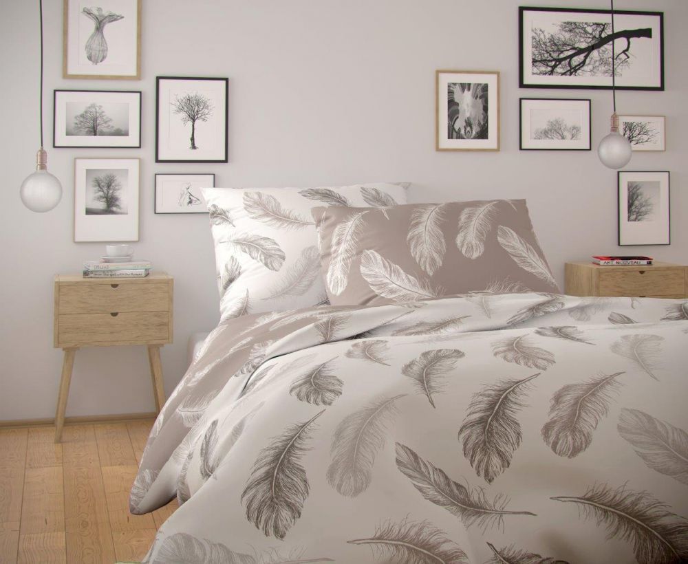 Bavlněné povlečení NORDIC COLLECTION SHELBY 240x200, 2ks 70x90 cm