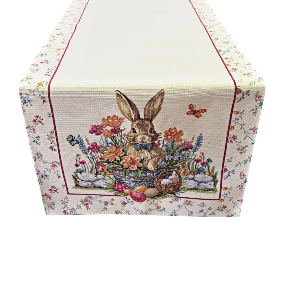 Velikonoční gobelínový ubrus - Zajíček