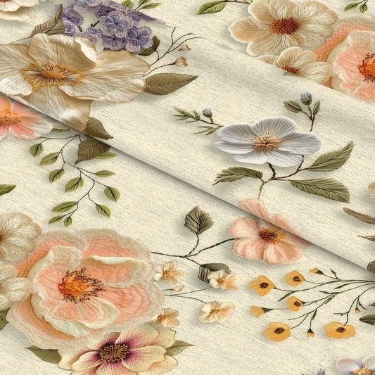 Dekorační látka LINO velké květy